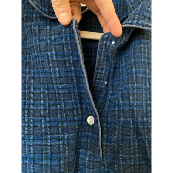 Vintage Disney Store Eeyore Plaid Flannel Nightgown Cozy 90s Y2K Winnie Pooh - Picture 6 of 10